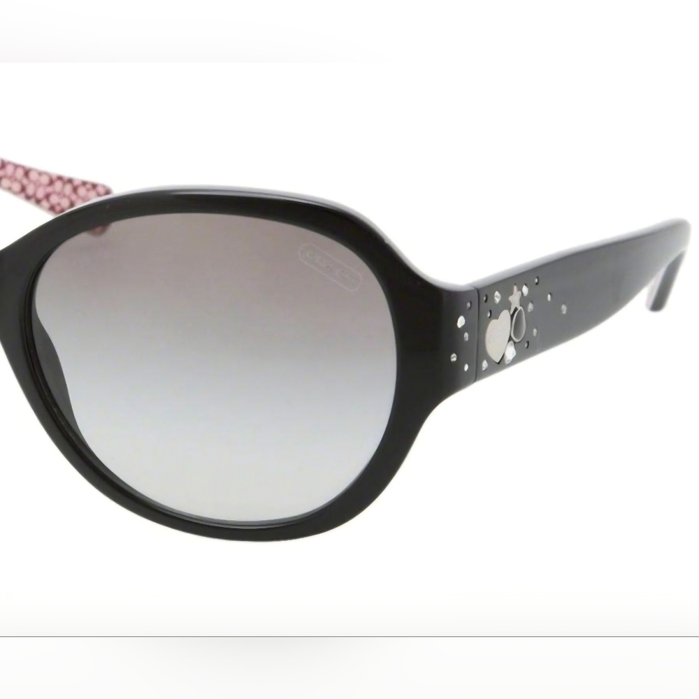COACH Cameron Black & Pink Sunglasses - FULL SET NEW - Picture 3 of 6